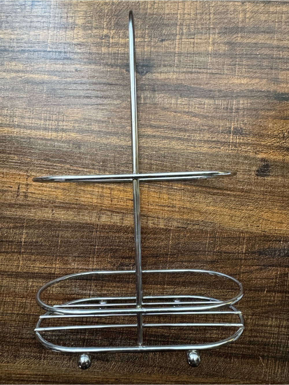 Chrome Wire Sponge Holder Soap Caddy Kitchen Sink Organizer Rack Used